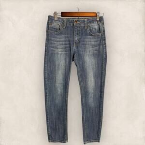 Joe's Jeans Girl's The Rocker Mid-Rise Ankle Skinny Jeans Size 14 Dark Blue